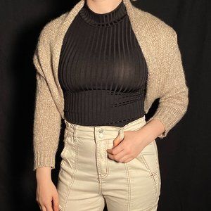 Charlotte Russe Shoulder Cardigan